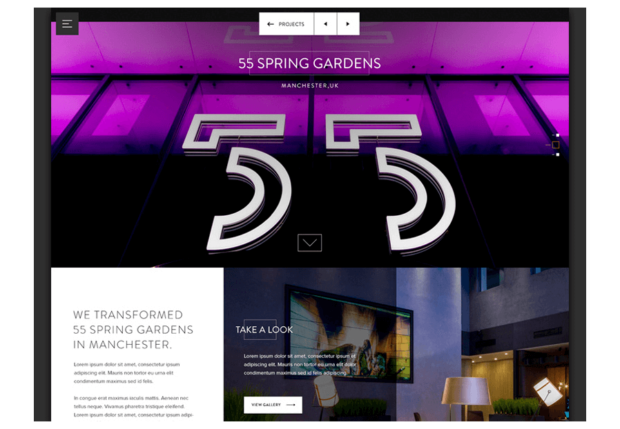 Tanvopelmintva created the website for construction company ARCO to present their services